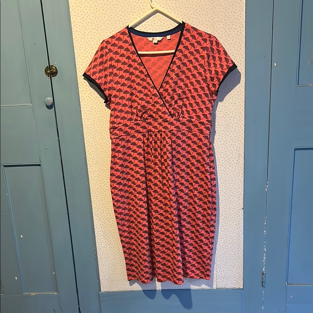 Boden faux wrap dress